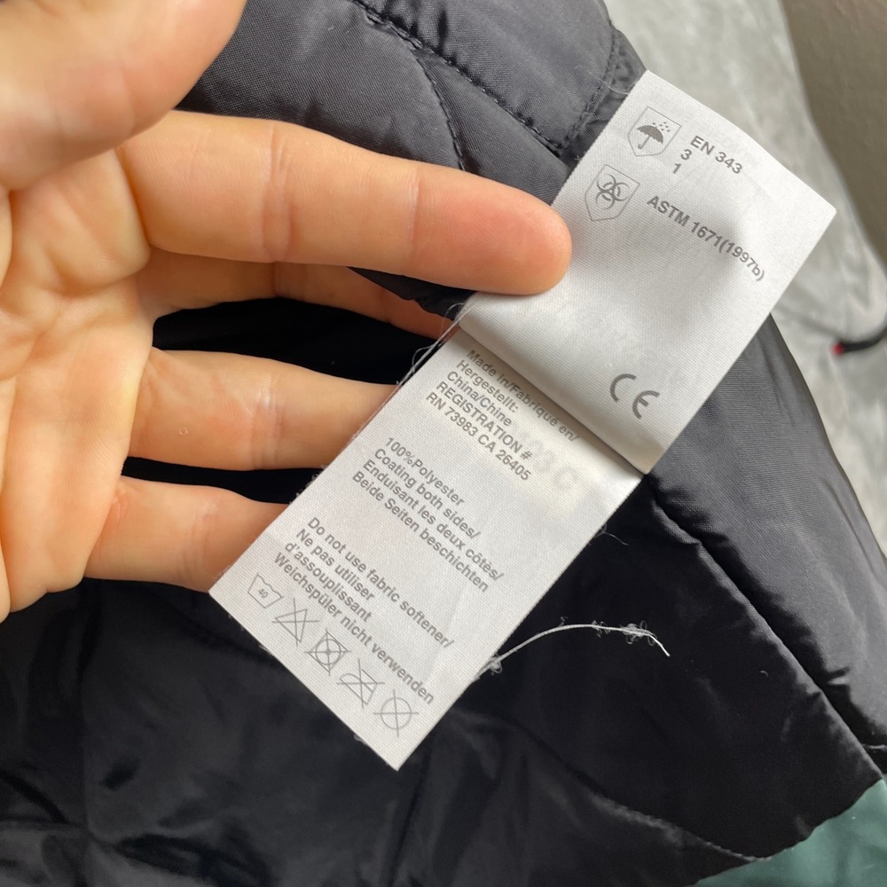 Helly Hansen Rain Jacket Mens M Green Mandal Quilted Lined Hooded Waterproof - Picture 12 of 13